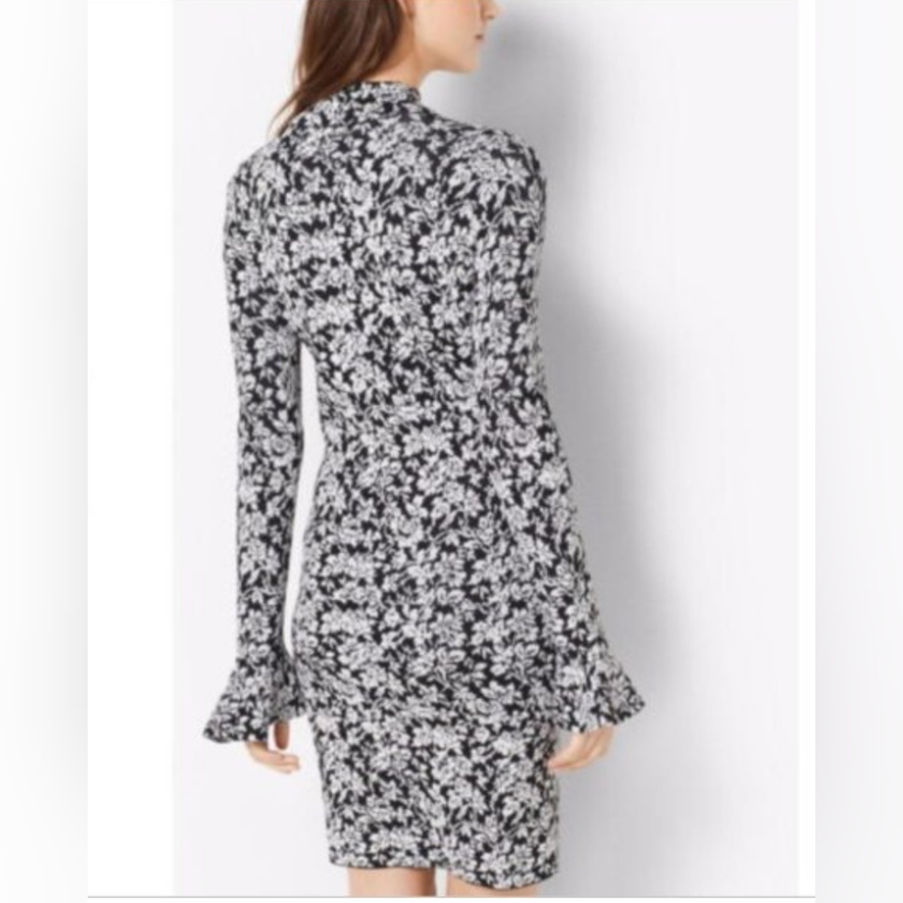 Michael Kors black and white floral dress size L - Picture 3 of 5